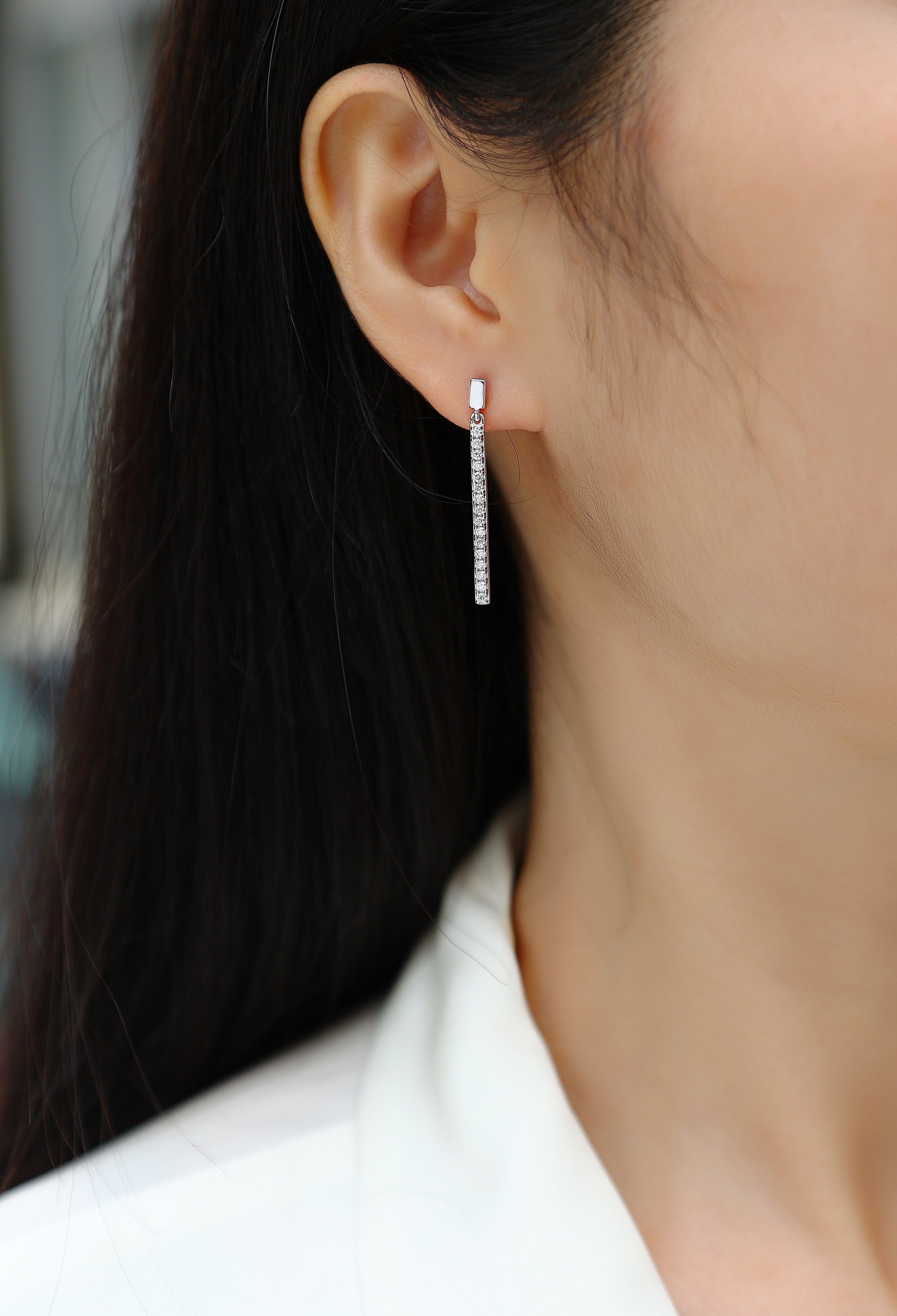 Dynamic - Earrings Set With Top-quality Moissanite S925